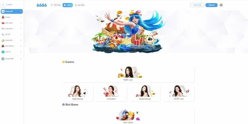 6686 - Sân chơi uy tín cho các game thủ đam mê cá cược 2 Cá cược thể thao đỉnh cao cùng nhà cái 6686.