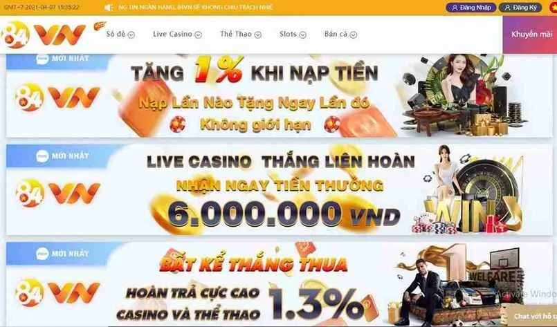 Thông tin về 84VN - Nhà cái cá cược chất lượng số 1 Châu Á 3 Tổng quan trải nghiệm cá cược 84VN