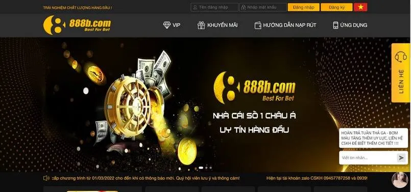 Nhà cái 888B có các tựa game cược tuyệt vời nào đáng chú ý? 1 Nhà cái 888B cung cấp cho bạn những gì?