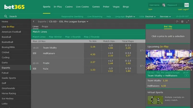 Bet365 - Thiên đường của trò chơi cá cược online đỉnh nhất 2 Đa dạng các trò chơi cá cược