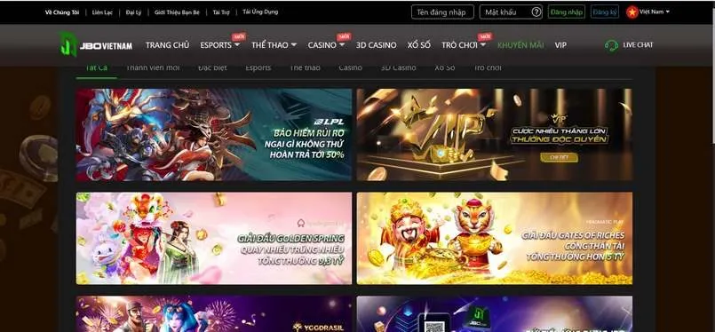 Jbo VietNam - Tất tần tật về nhà cái uy tín, đẳng cấp 3 Những chương trình khuyến mãi đặc sắc, hấp dẫn tại nhà cái Jbo VietNam