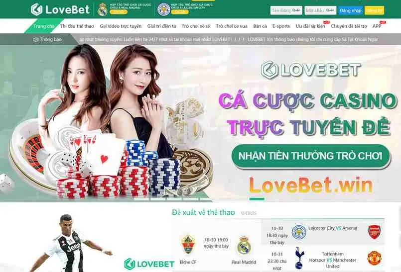 Lovebet – Sảnh cược thể thao đẳng cấp thế giới cực HOT 1 Nhà cái Lovebet cá cược đỉnh cao