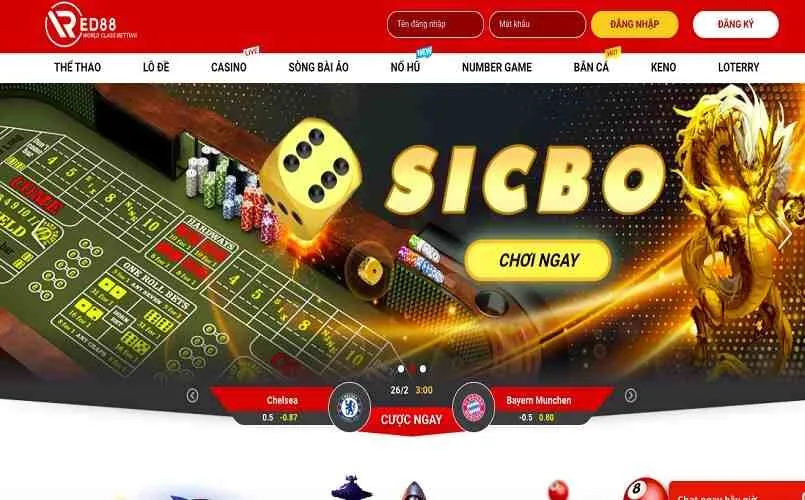 Red88 nhà cái đẳng cấp quốc tế được yêu thích mới nhất 2024 2 Giao diện chính của Red88 có gì đặc sắc