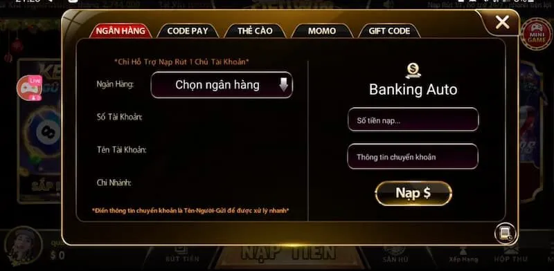 Hướng dẫn tham gia chơi tại cổng game 