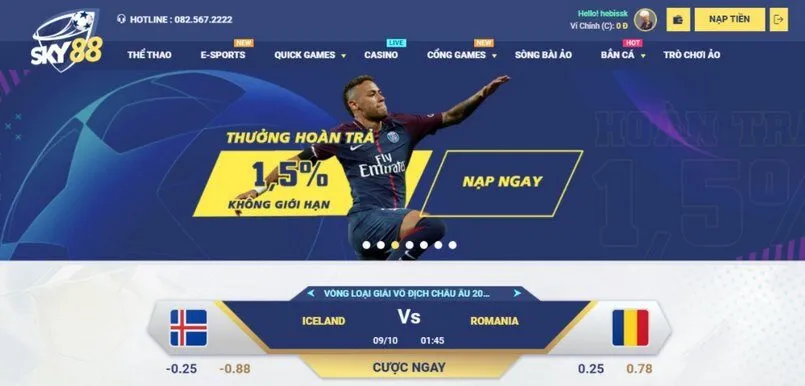 Cùng sky88 tạo nên cơn chấn động làng cá cược trực tuyến 3 Đăng ký tài khoản nhà cái cá cược số 1