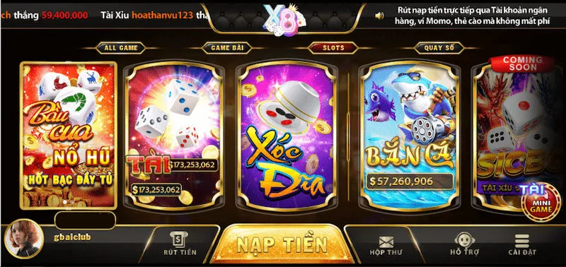 X8 Club - Cổng game chiếm trọn vị trí trong lòng người dùng 2 Khu vườn giải trí đáng trầm trồ tại X8 Club